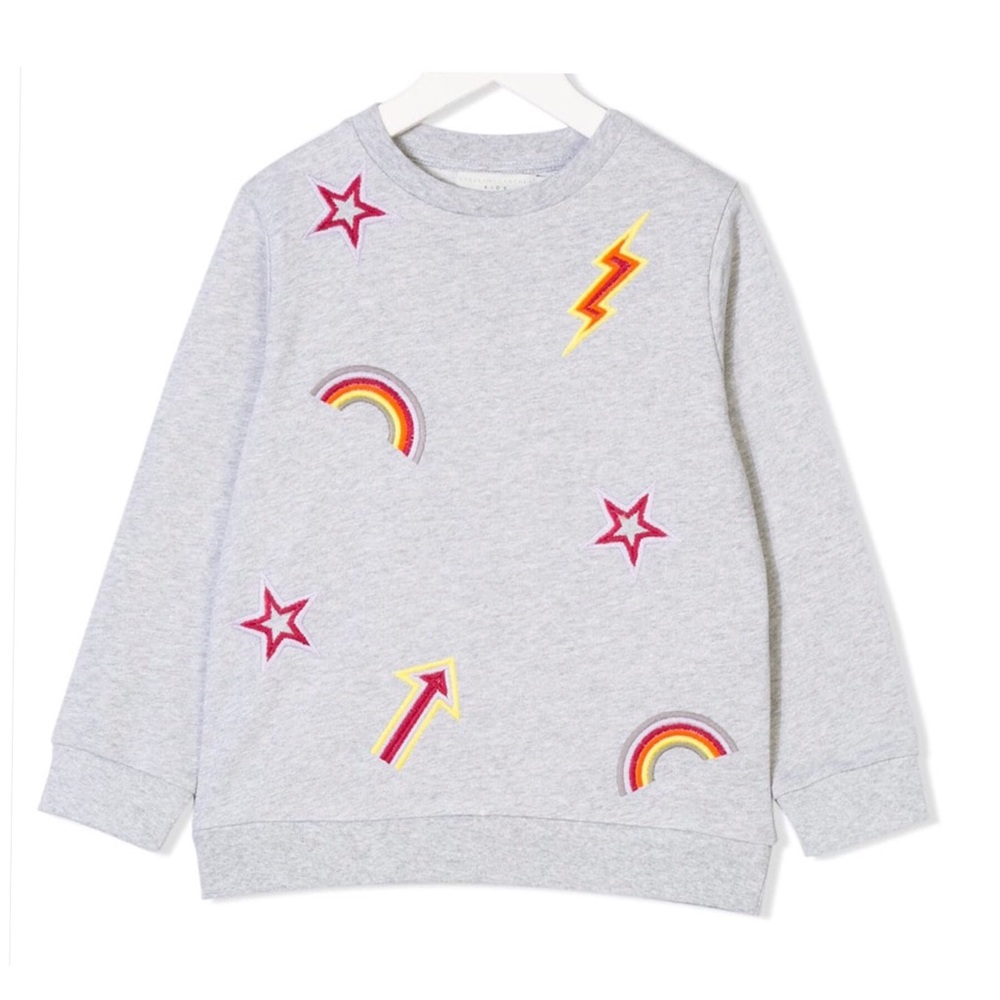 •Stella McCartney rainbow, stars, flash sweater•